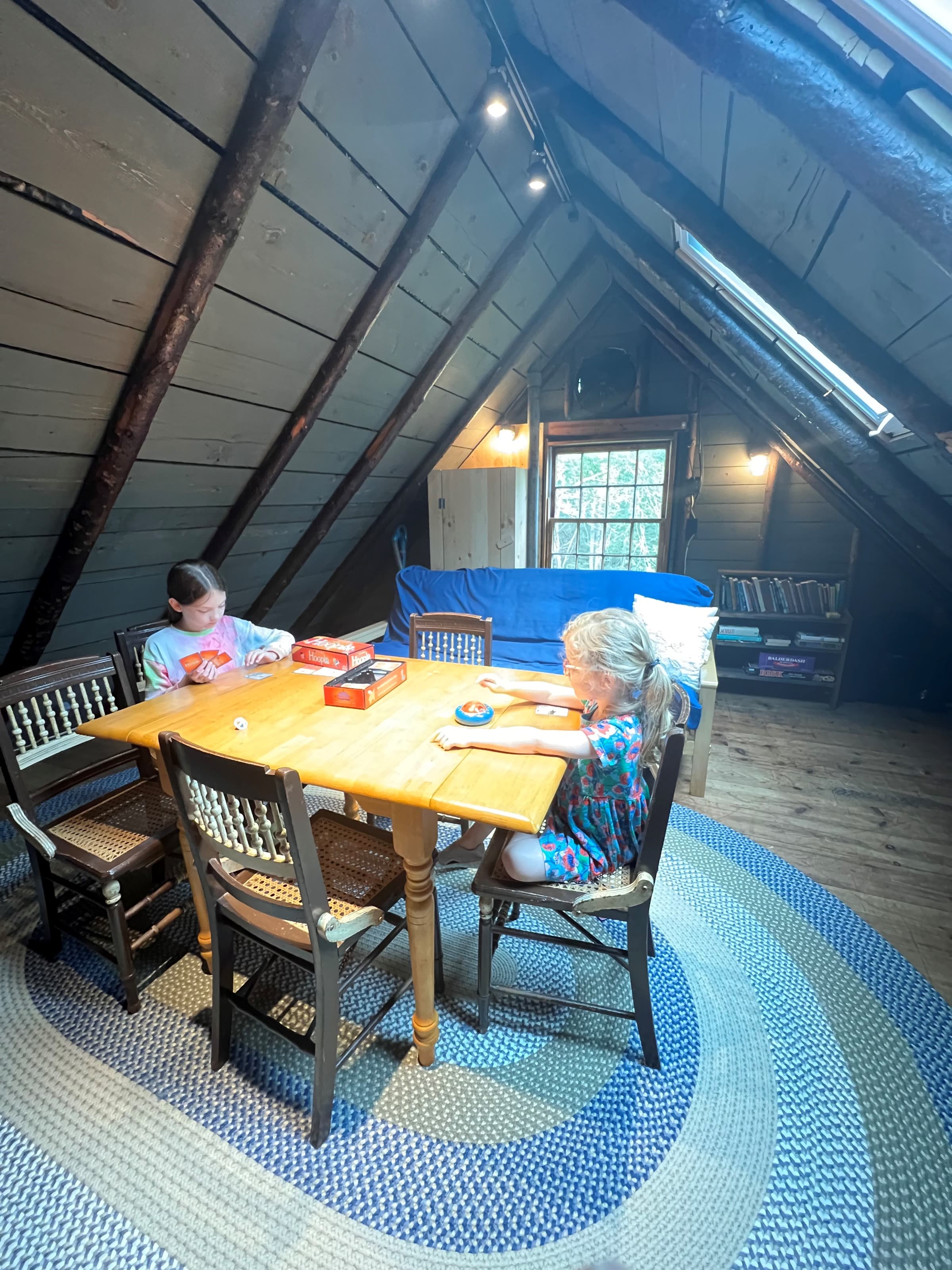 The Still Meadow loft is a fun place for kids to play.